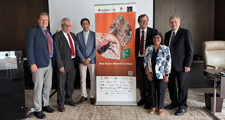 Representatives of IITA, ICARDA and UAE.
