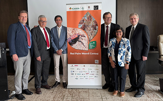 Representatives of IITA, ICARDA and UAE.