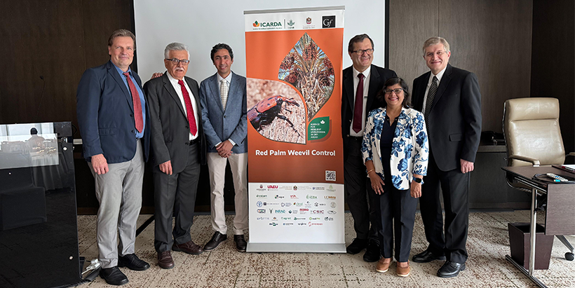 Representatives of IITA, ICARDA and UAE.